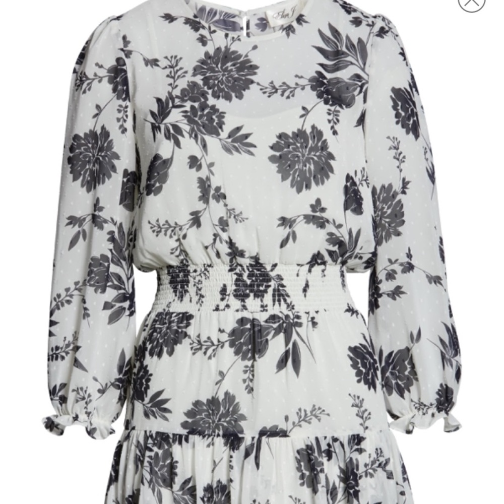 Eliza J Ruffle Blouson Dress